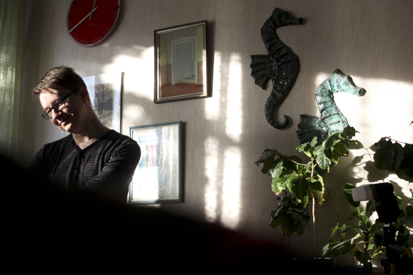 Hämeen Sanomien toimittaja Jan Salminen. Kuvaaja: Miisa Kaartinen