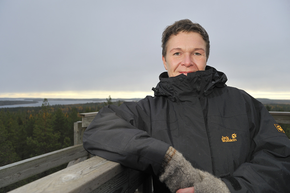 Viitasaaren Seudun toimittaja Mari Waali. Kuvaaja: Alpo Syvänen